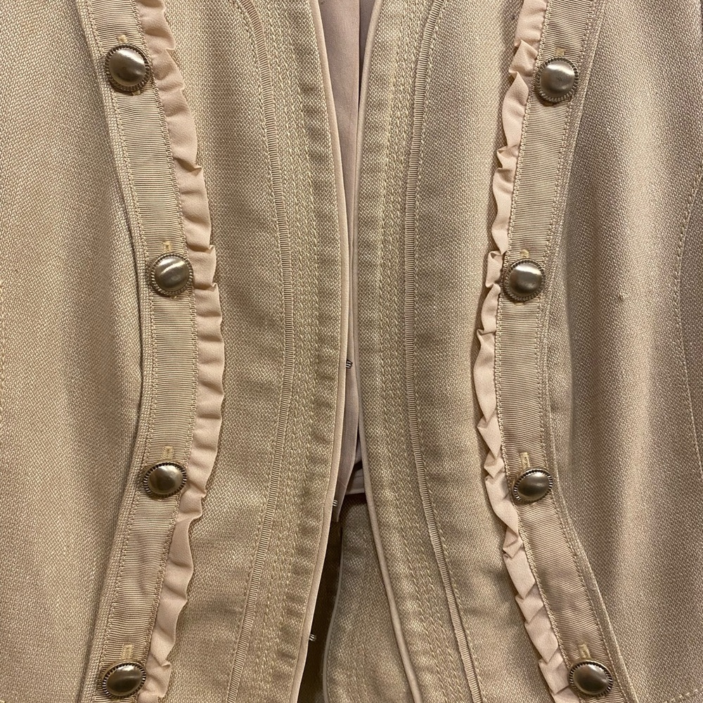 White House black market tan blazer size 4